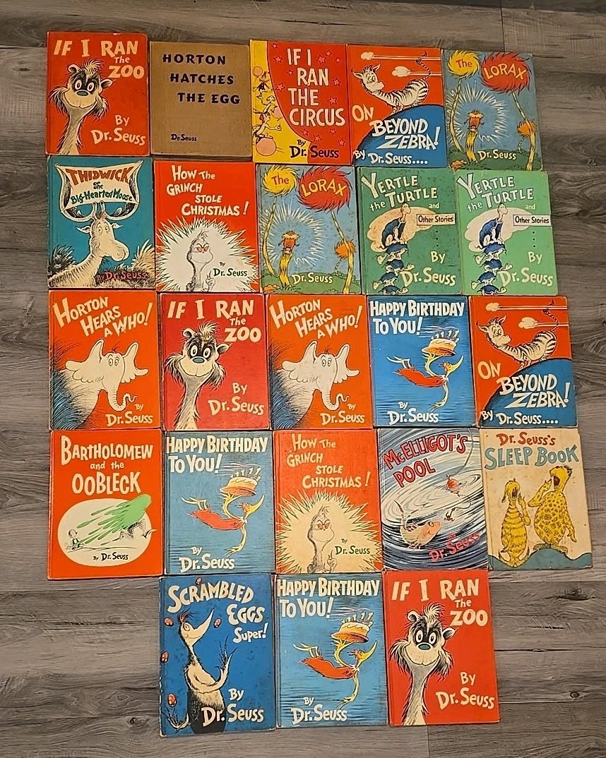 Vintage Dr. Seuss Beginner Books Lot 23 Early Printings 1940s-1950s!