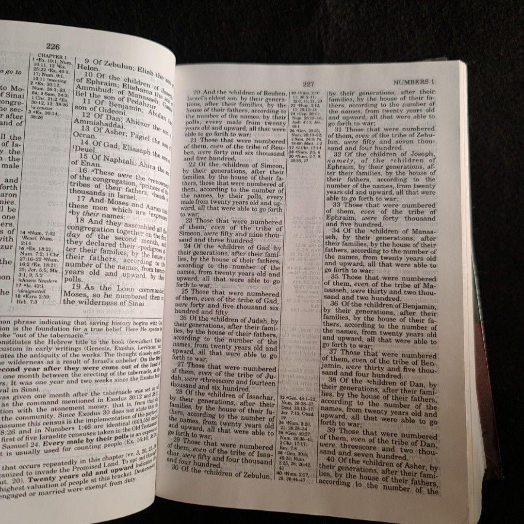 Holy Bible King James Study Bible Personal Size KJV Thomas Nelson HC Green/Red