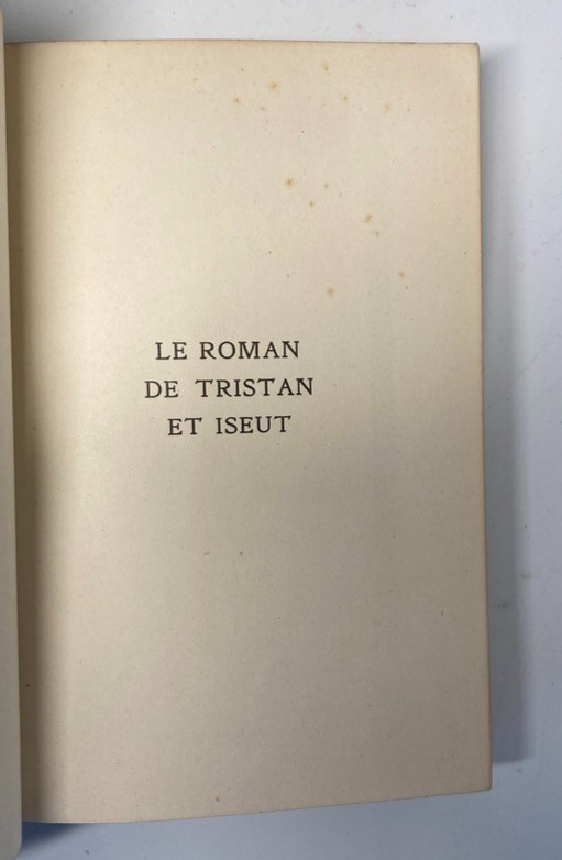 1924 Tristan et Iseut Joseph Bédier Fine Leather Binding Hachette London Pollen