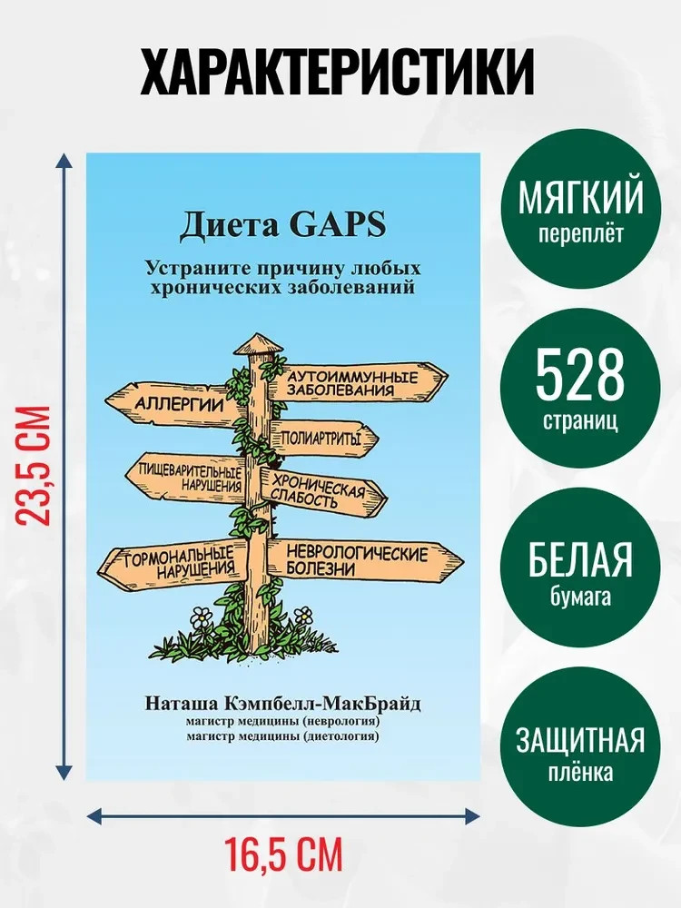 Диета GAPS. Устраните причину любых хронических заболеваний