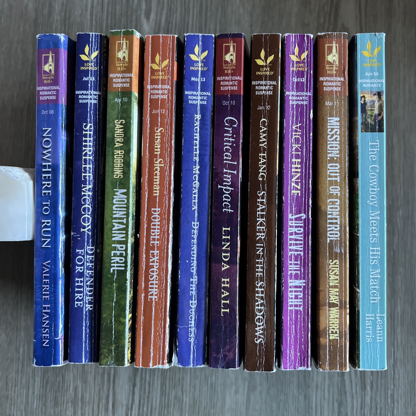 Love Inspired Suspense – Lot of 10 Books – Christian Romance Novels Set