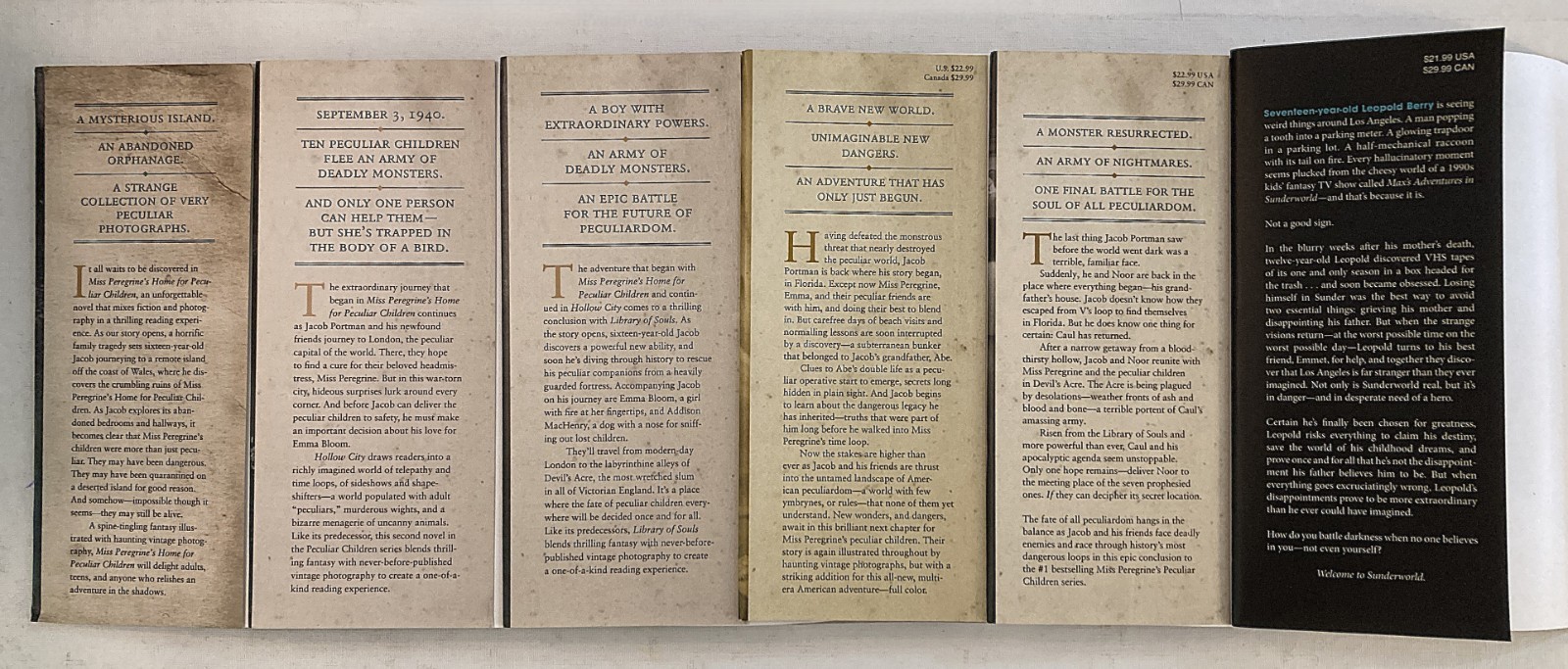 Lot of 8 by Ransom Riggs FIRST Editions/ first printings (2 SIGNED) HC/DJ VGC