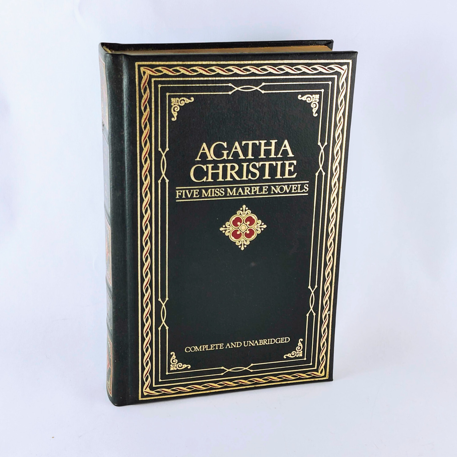 Chatham River Press Agatha Christie Five Miss Marple Novels 1984 Bonded Leather