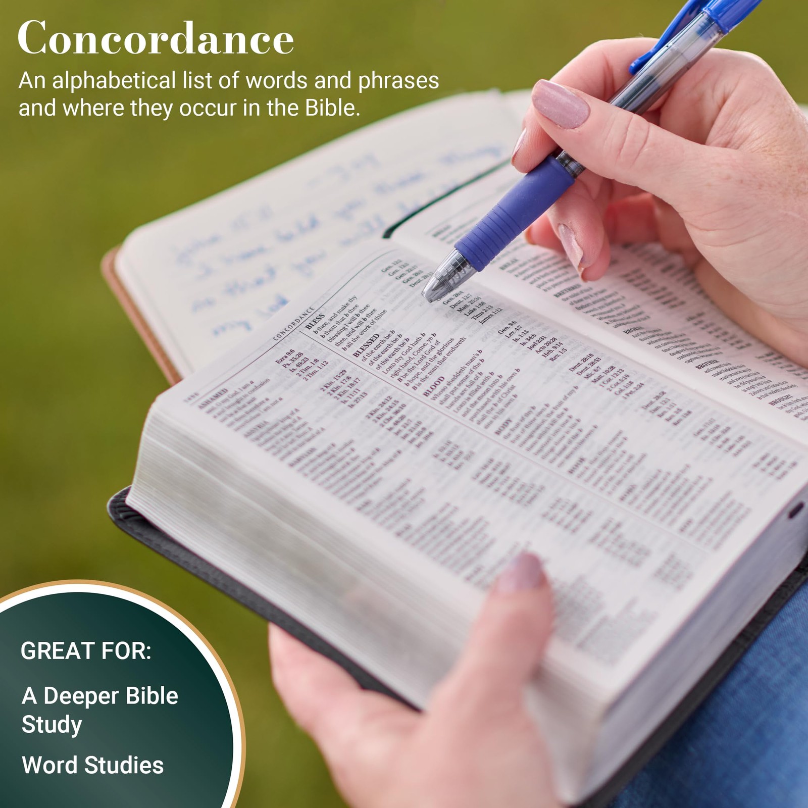 KJV Holy Bible, Compact Large Print Vegan Leather Red Letter Edition -…