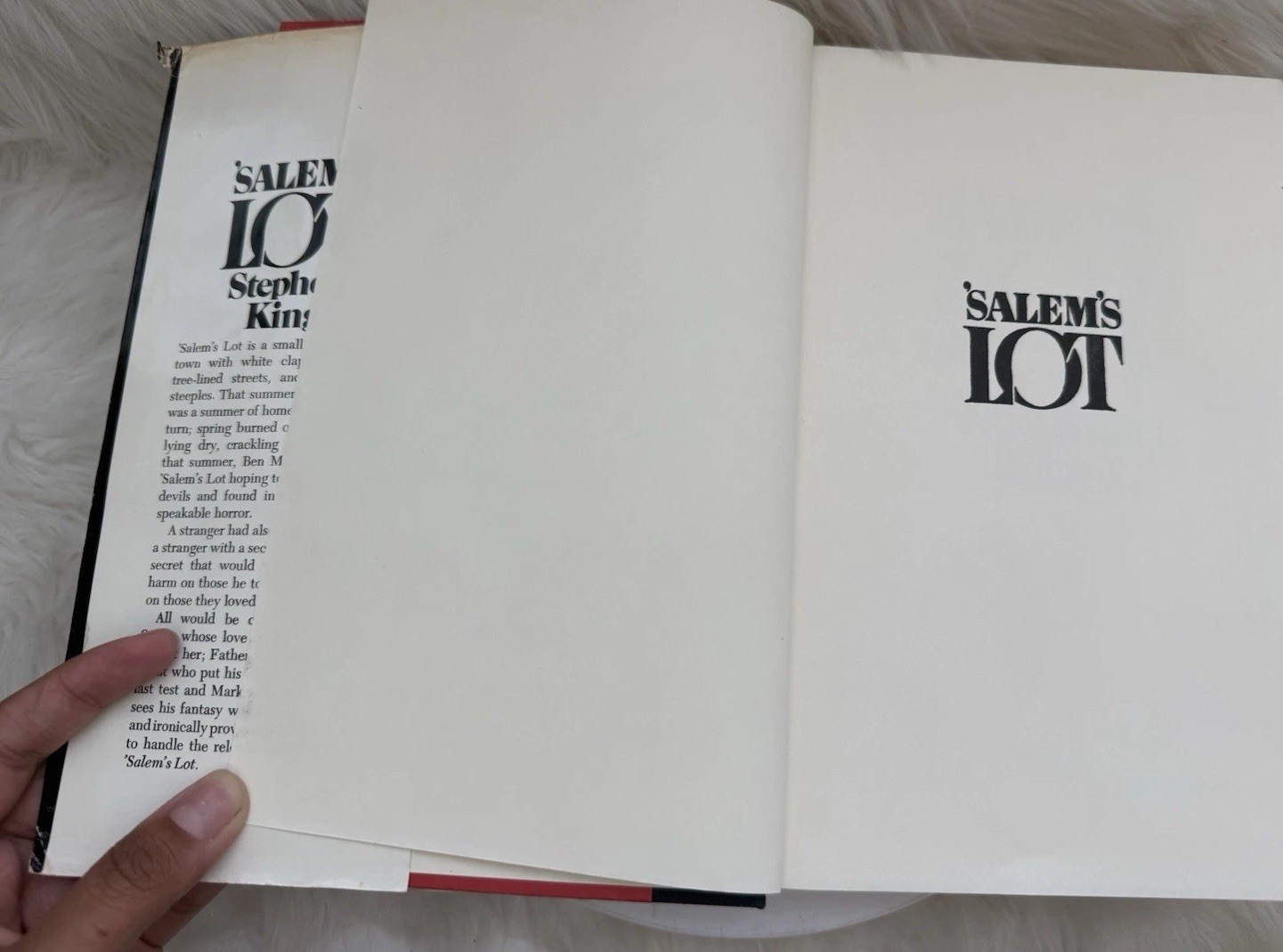 Vintage 1975 Stephen King Salem’s Lot Hardcover