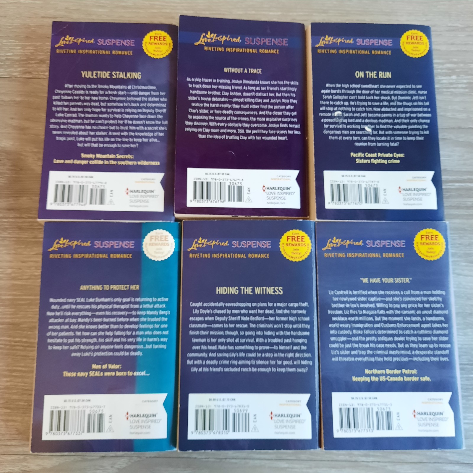 Harlequin Large Print Lot of 18 – Inspirational Suspense PB Amnesia & Danger Ser