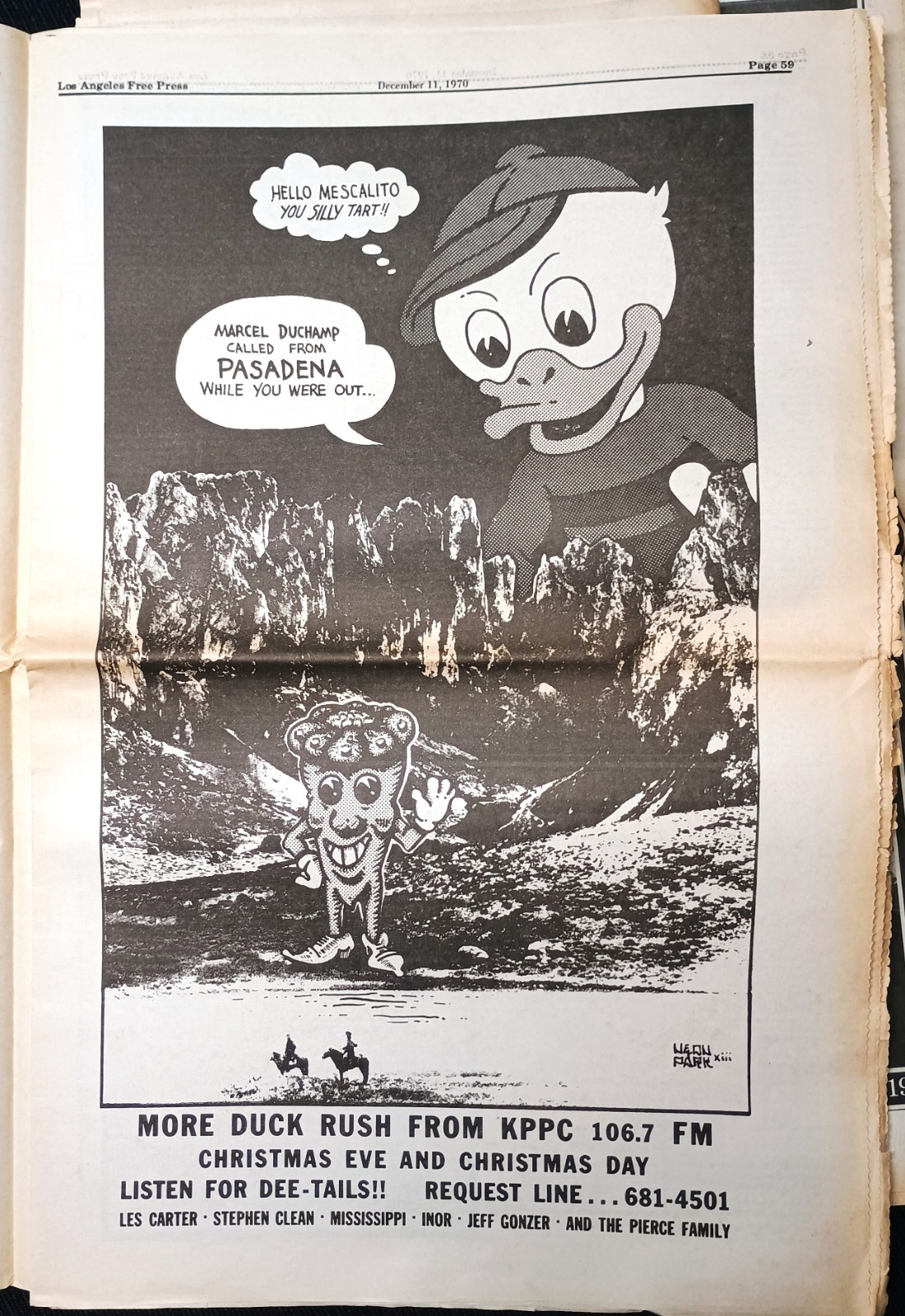 1970 newspaper LOS ANGELES FREE PRESS Freak Bros CHARLES MANSON Harlan Ellison