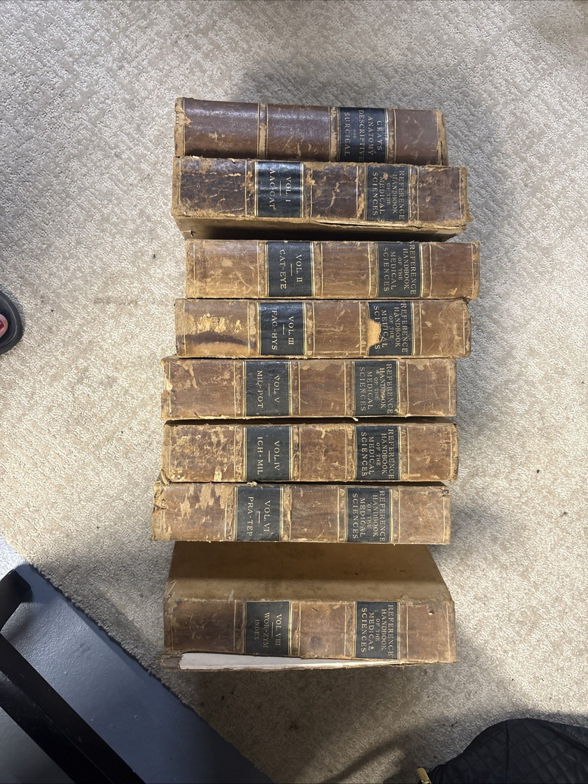 Reference Handbook of Medical Sciences Volumes 1-8 Complete Set Hardcover 1884