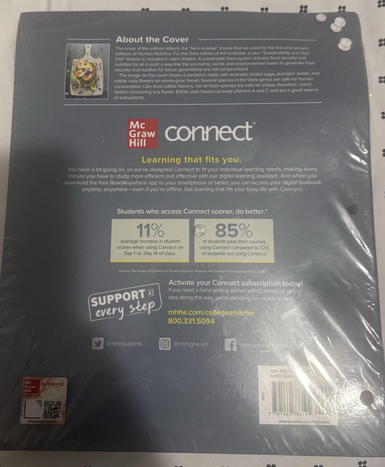 McGraw Hill Human Nutrition: Science for Healthy Living 3rd Ed Loose-Leaf 2024