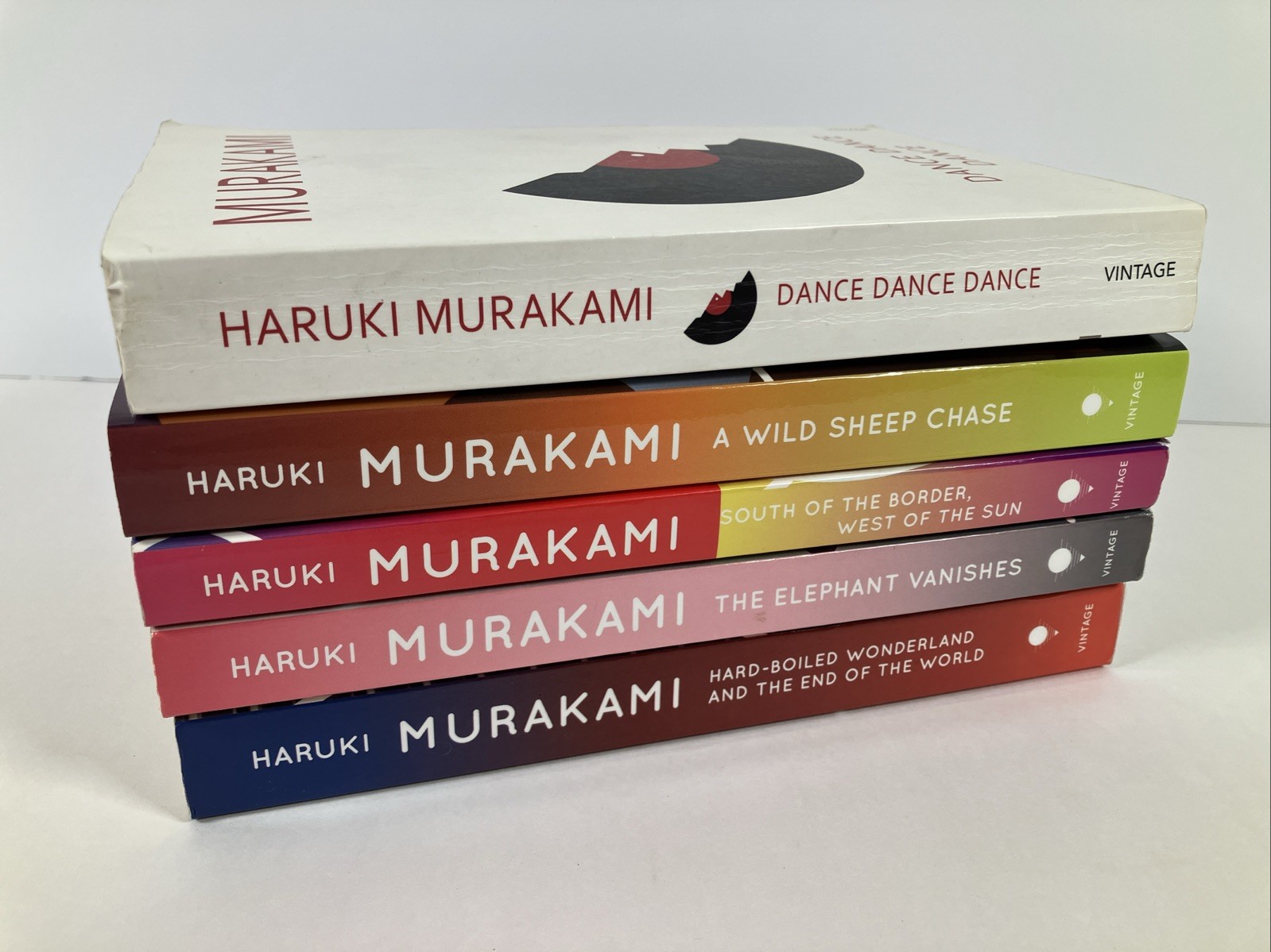 5 Haruki Murakami LOT Elephant Vanishes Sheep Chase Hard-Boiled Dance Border (B)