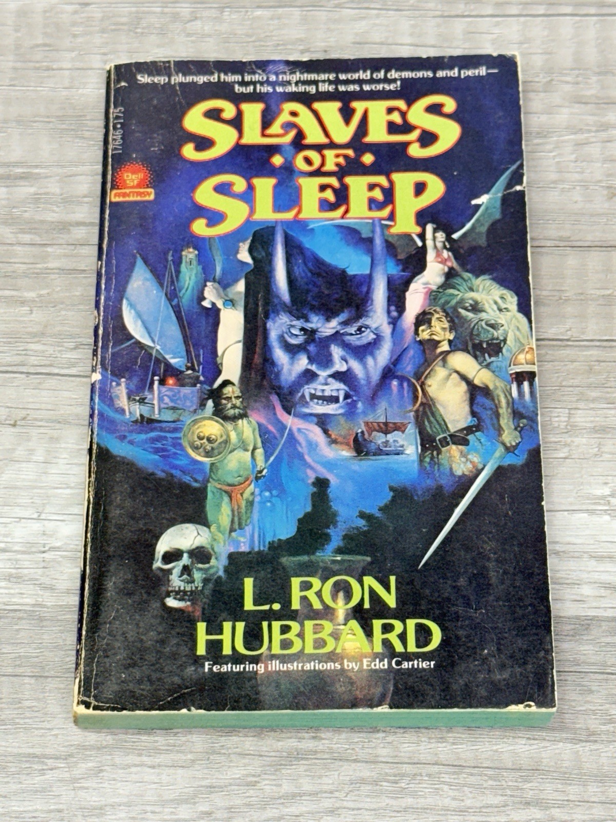SLAVES OF SLEEP BY L. RON HUBBARD 1979 DELL PULP ERA ADVENTURE SCI-FI