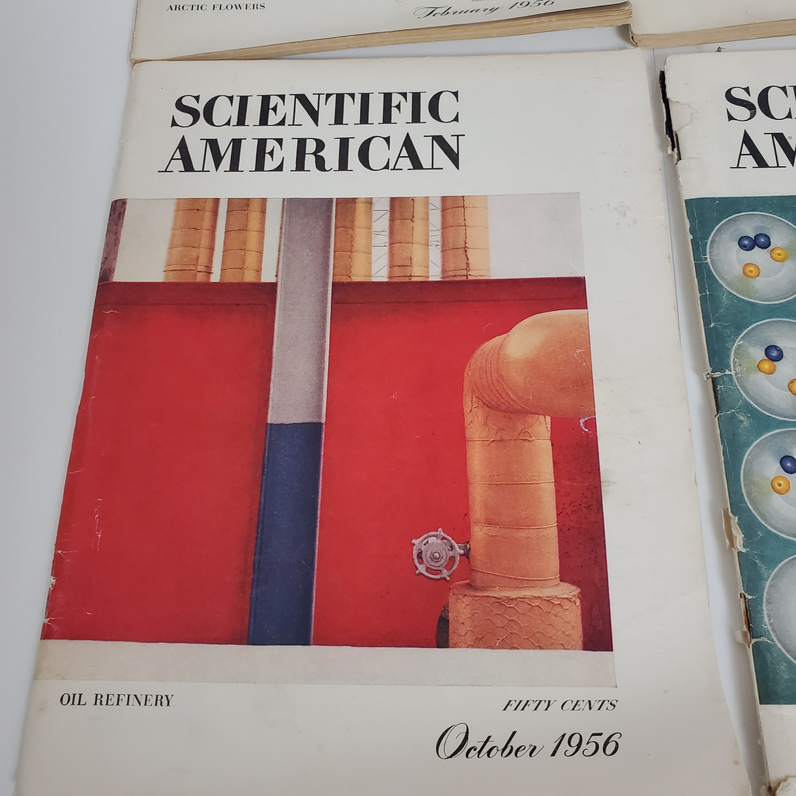 Scientific American Magazine lot of 6 Vintage Issues 1956 – 1957
