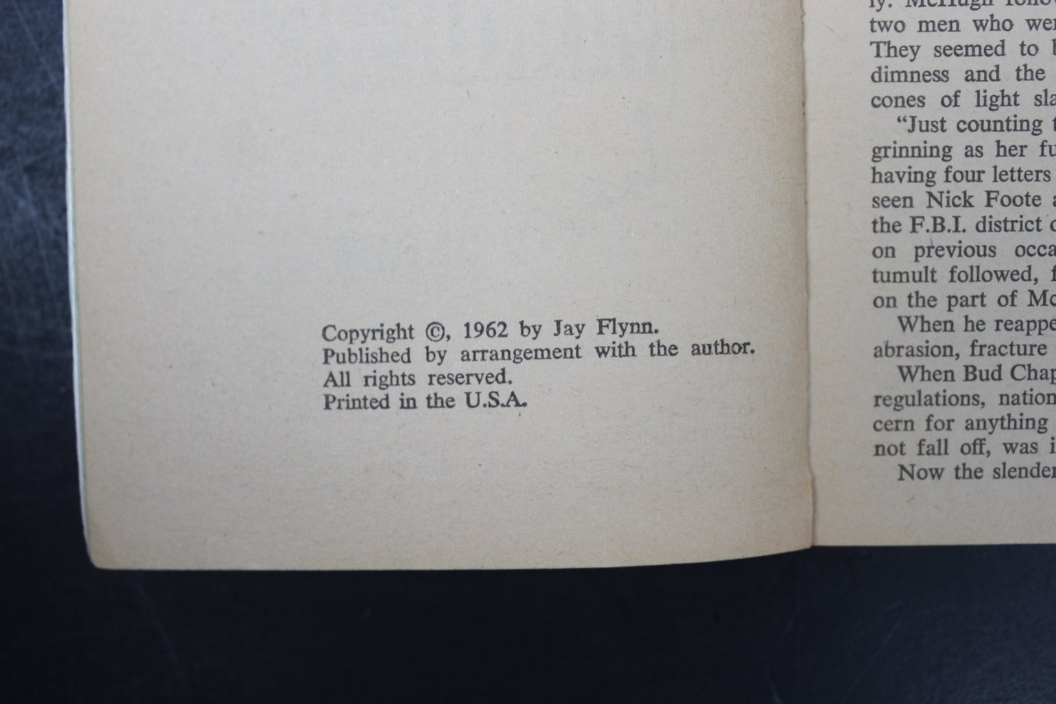 The Five Faces of Murder Jay Flynn 1962 Ace Books Pulp Crime Mystery F-156 GGA