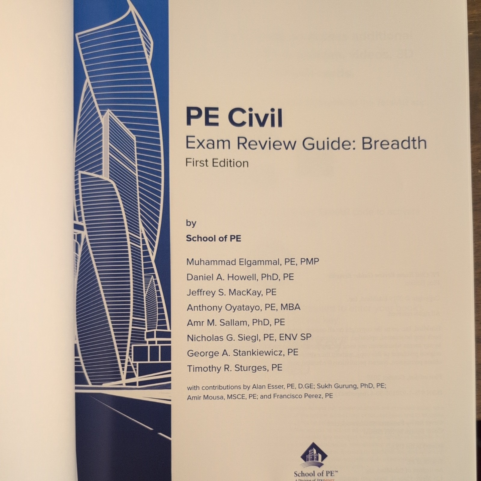 PE Civil Exam Review Guide : Breadth by Amr M. Sallam, Nicholas G. Siegl, George