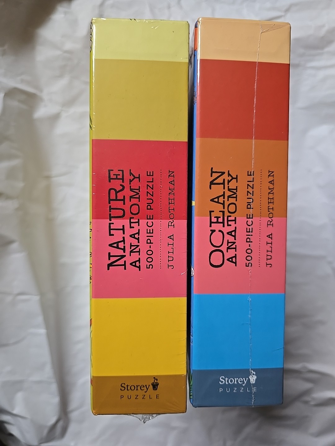 New Nature + Ocean Anatomy: The Puzzle (500 pieces) Julia Rothman Bundle