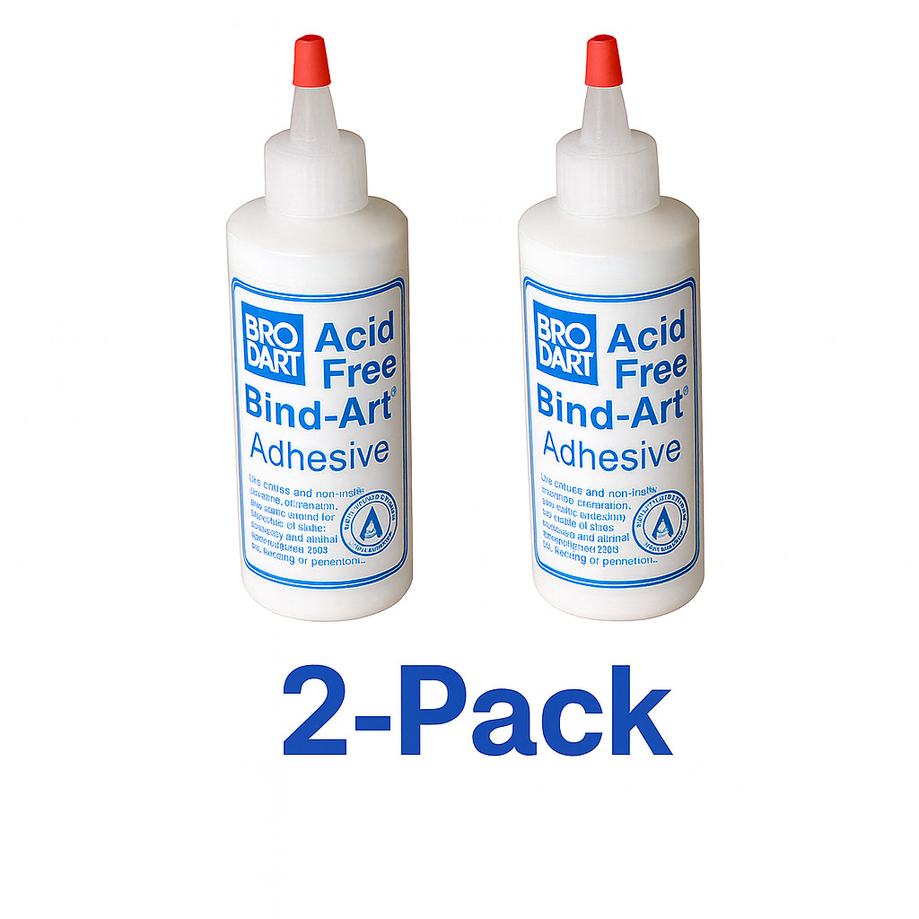 Brodart Bind-Art 4 oz Archival PVA Book Repair Adhesive Glue – 2-Pack Library