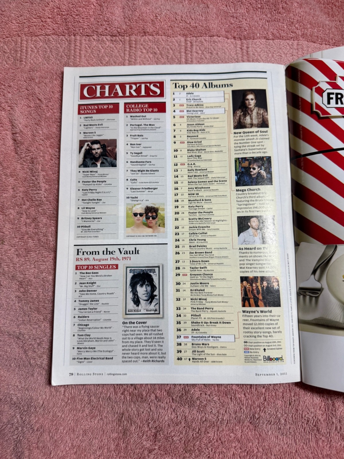 Vintage ROLLING STONE #1138 Magazine September 1st 2011 – RED HOT CHILI PEPPERS