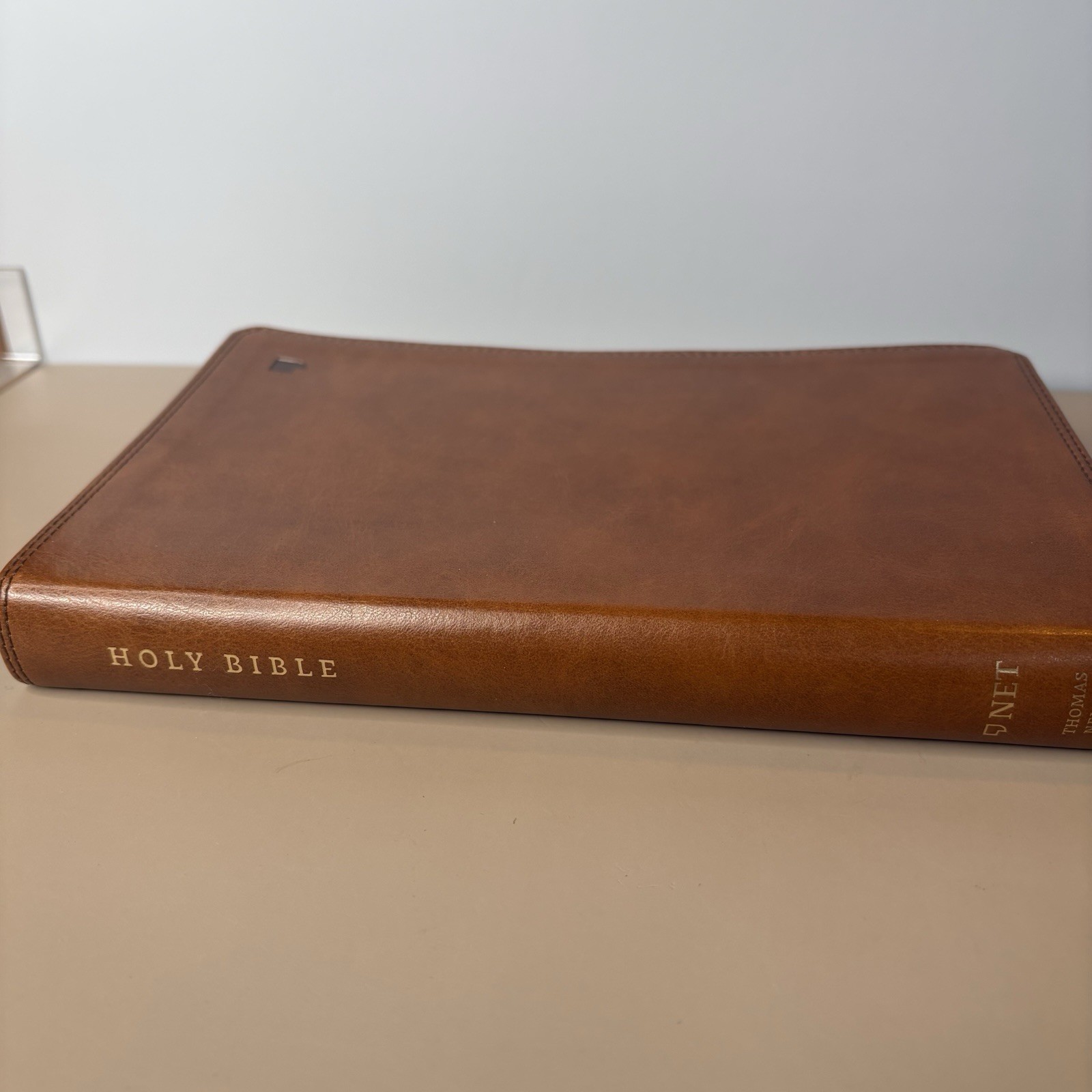 Thomas Nelson NET Bible, Thinline, Leathersoft, Brown
