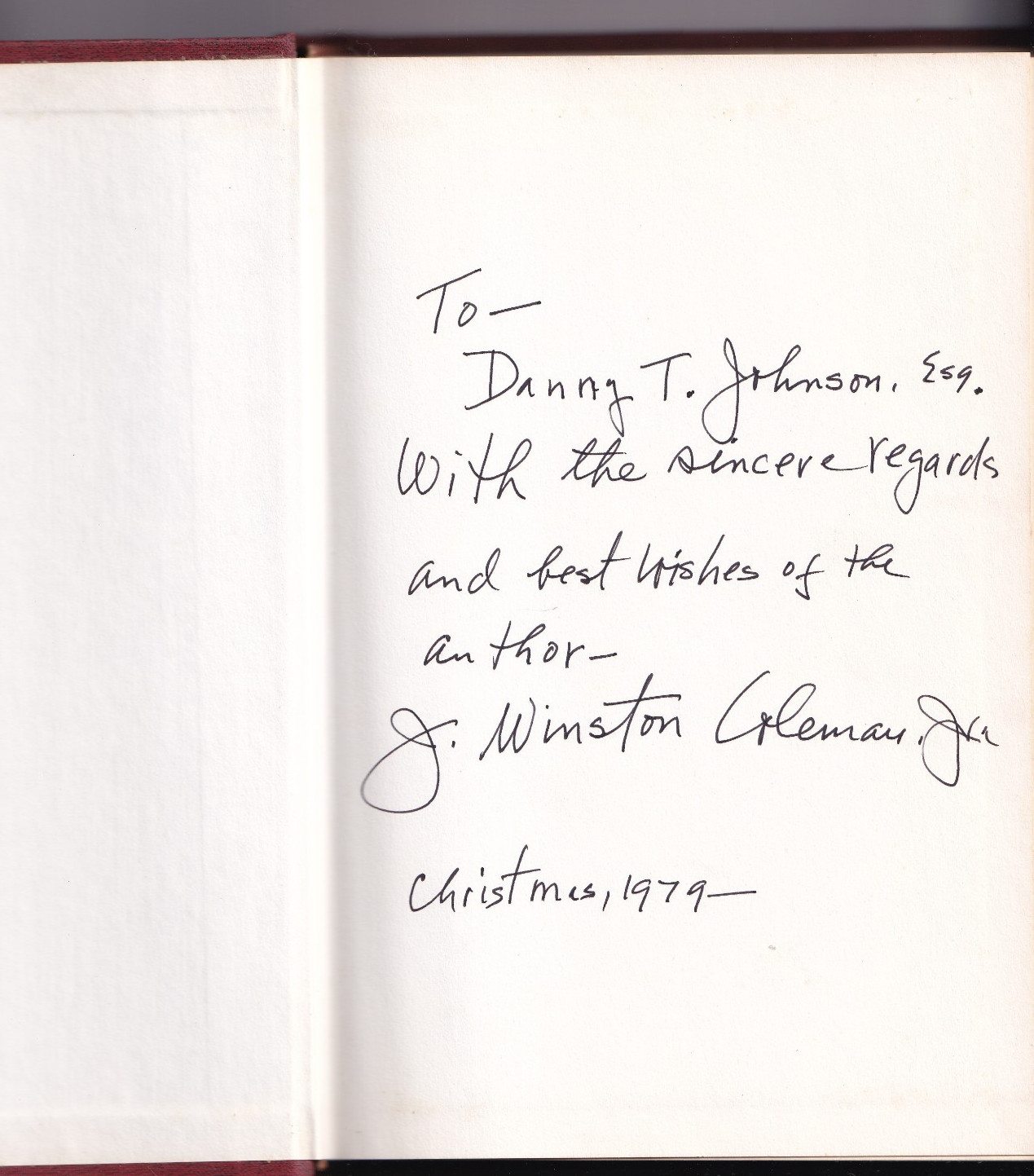 Sketches of Kentucky’s Past (HB, 1979, signed, 254 pages) by J. Winston, Jr.