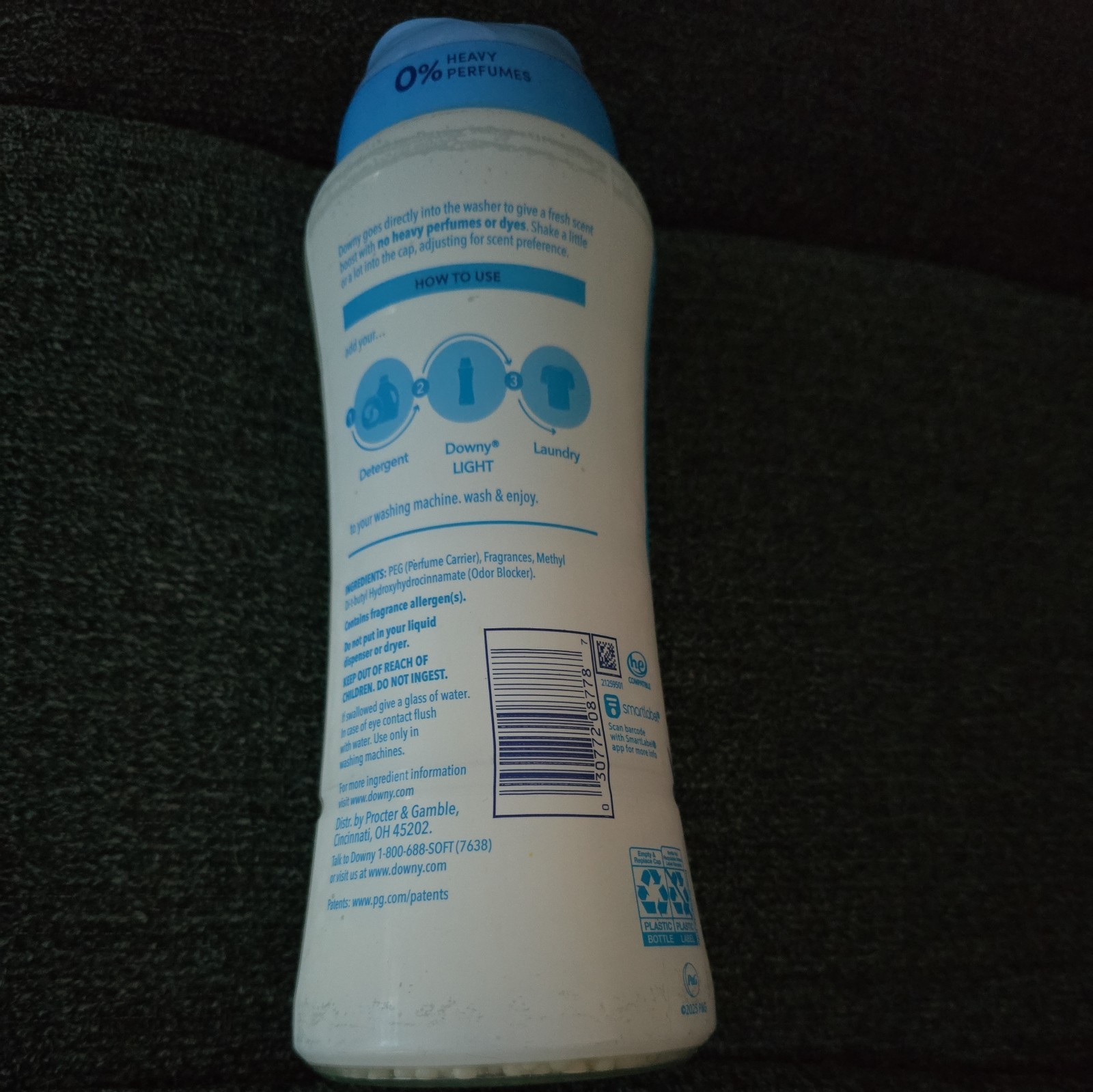 2 Downy Light Scent Booster Beads Ocean Mist 18.2 oz (K19)
