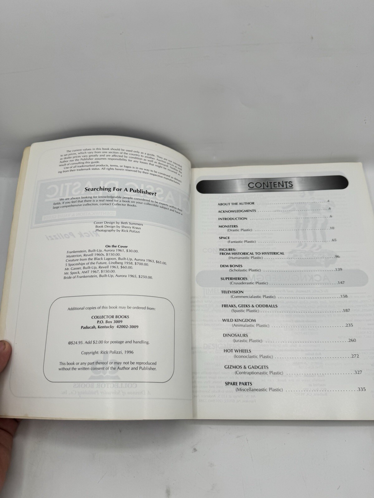 Classic Plastic Model Kits Identification & Value Guide 1996 Rick Polizzi PB