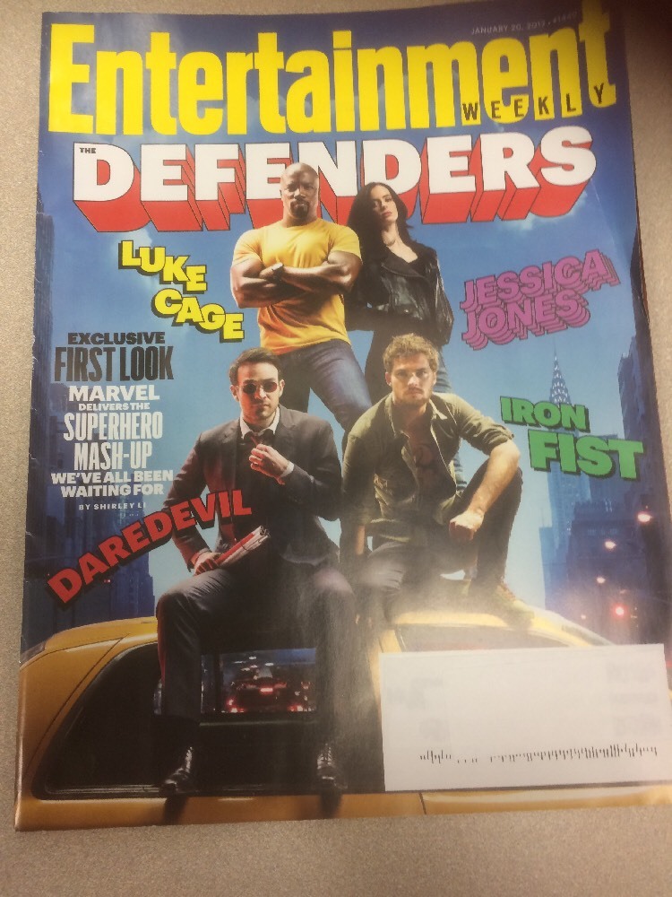 JAN 20 2017 Entertainment Weekly Magazine- The Defenders- Daredevil- Luke Cage