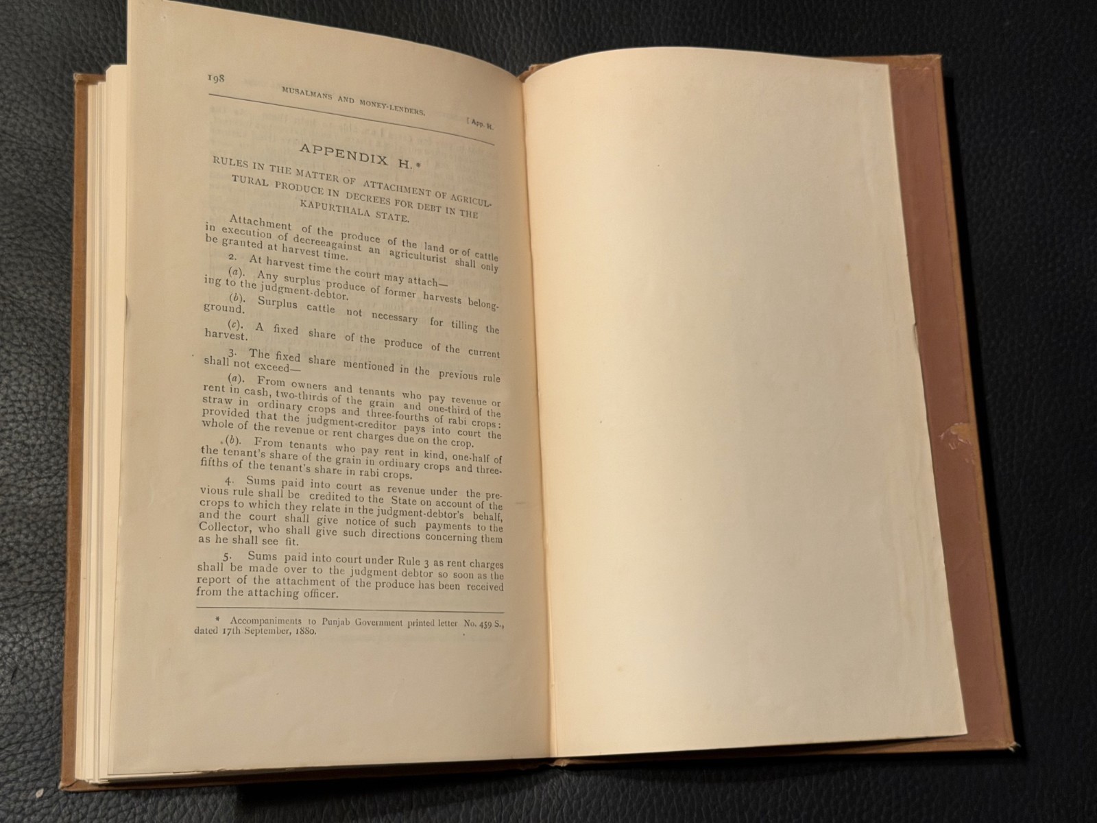 Musalmans And Money-Lenders In The Punjab 1886 FIRST ED Thorburn India Pakistan