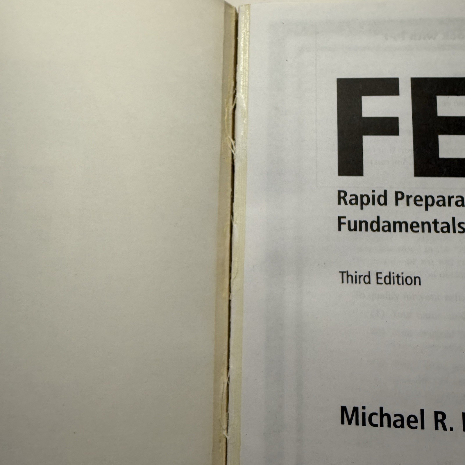 Fundamentals of Engineering Exam, 3rd Edition -FE Exam by Michael R. Lindeburg