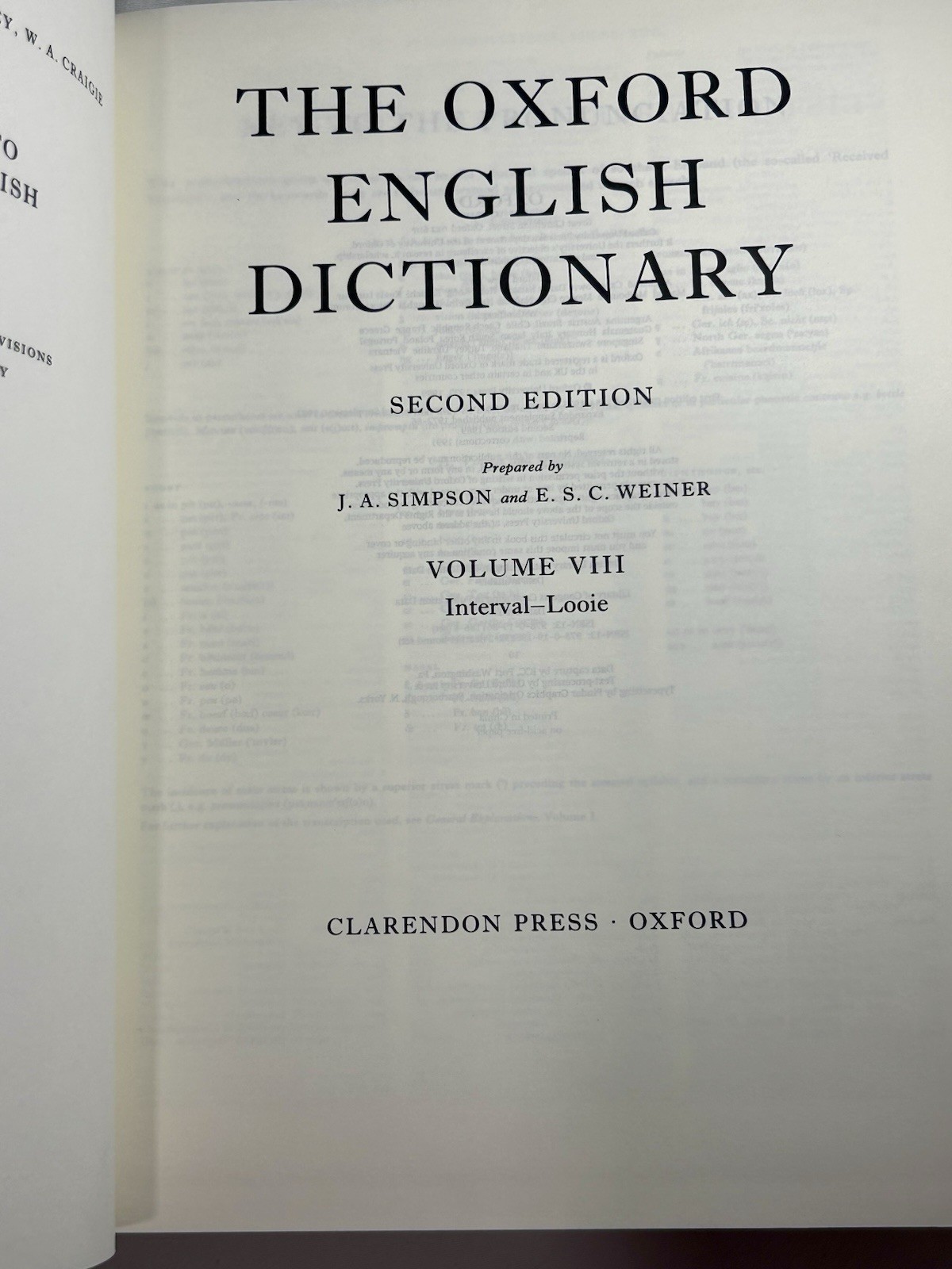 The Oxford English Dictionary, Second Edition, Volume VIII (VOLUME 8)