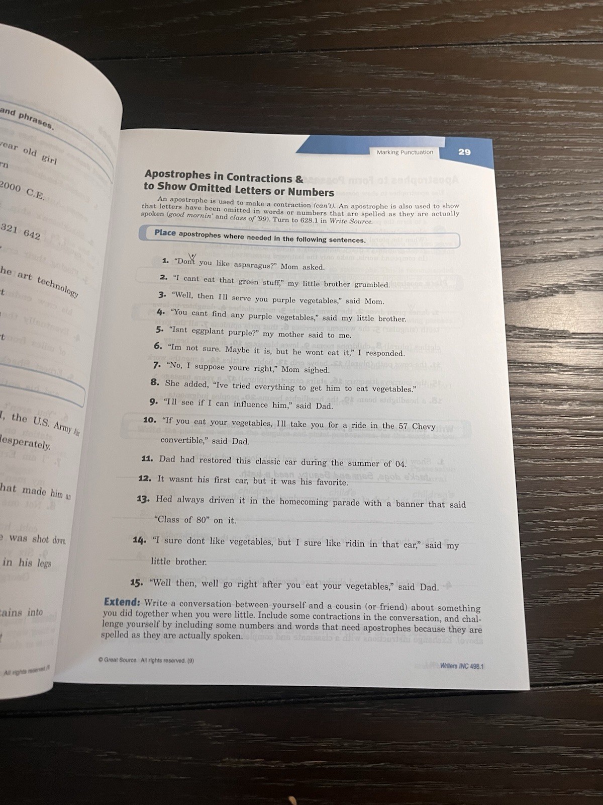 Write Source SkillsBook Editing & Proofreading Practice Student Edition Workbook