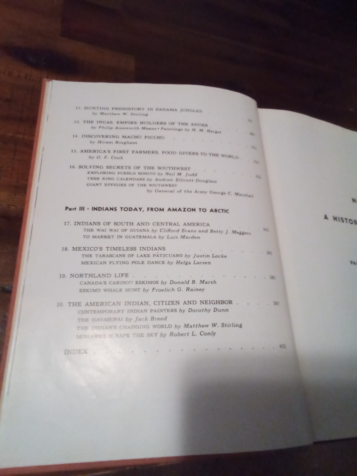 National Geographic Book “Indians of the Americas” 1957, 432 pages, Hard Cover