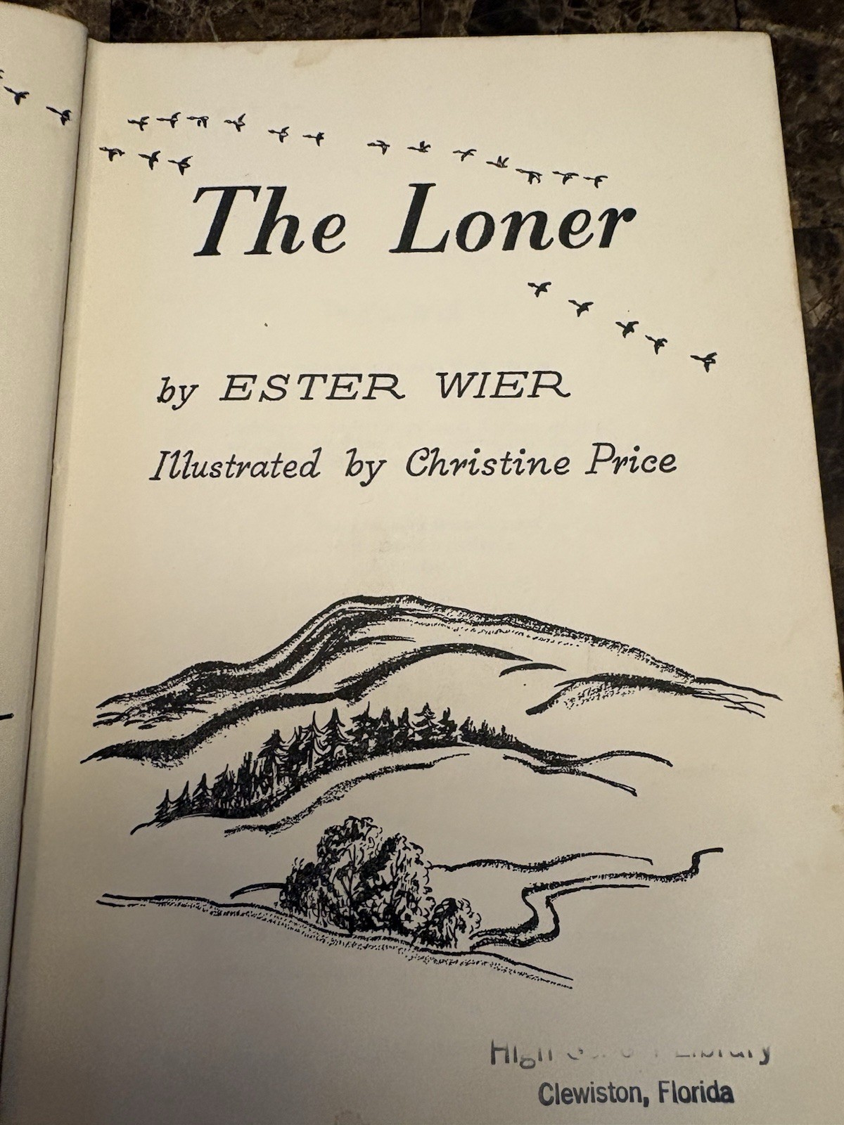 The Loner by Ester Wier (Good, 1965, HC, 153 pages, David McKay Company, Inc.)