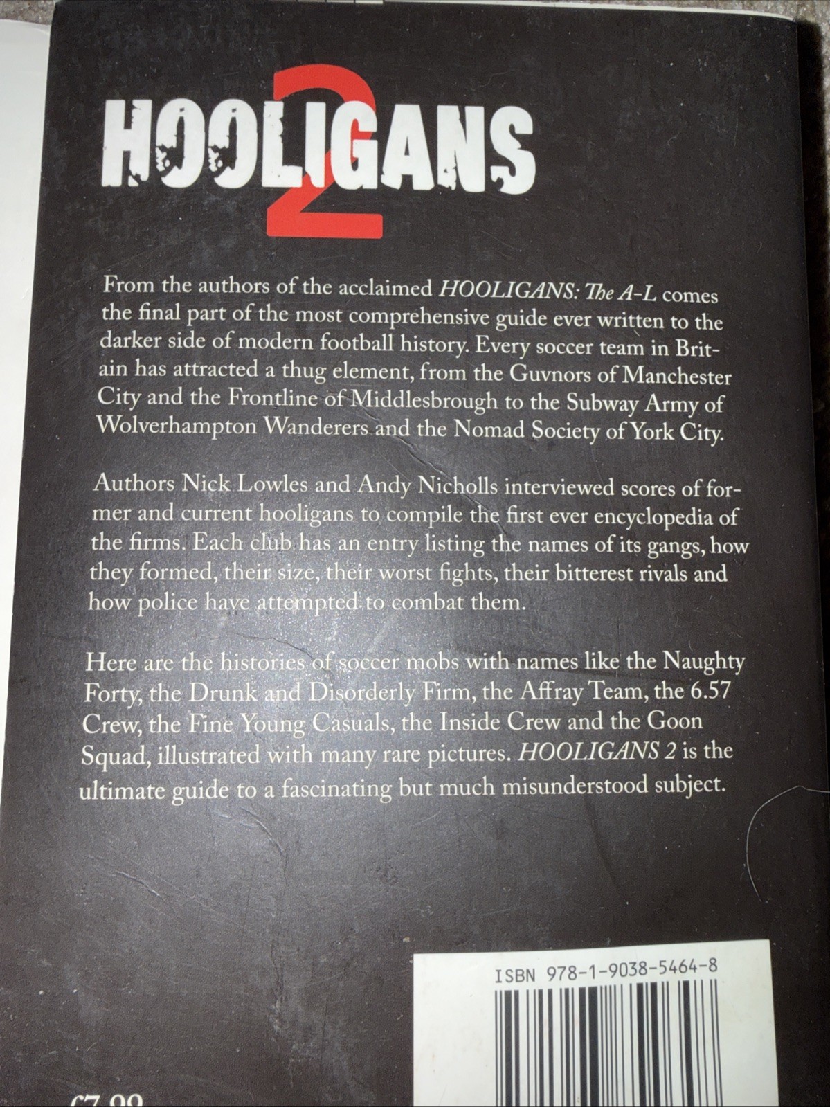 Hooligans Nick Lowles Andy Nicholls Complete Set Football Hooliganism USA Seller