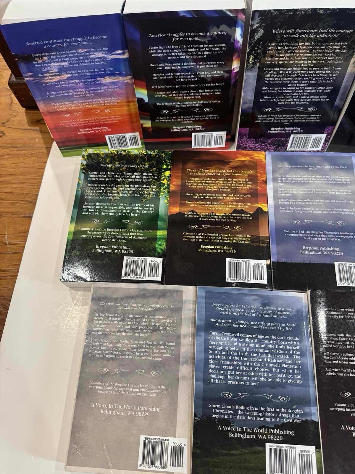 NEW Ginny Dye The Bregdan Chronicles Lot of 12 Books 1-12 1860-1871 TRADE PB