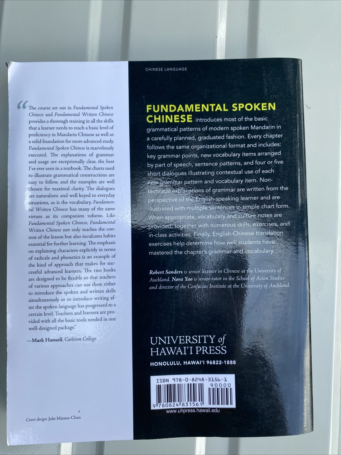 Fundamental Spoken Chinese – Paperback By Sanders, Robert – GOOD