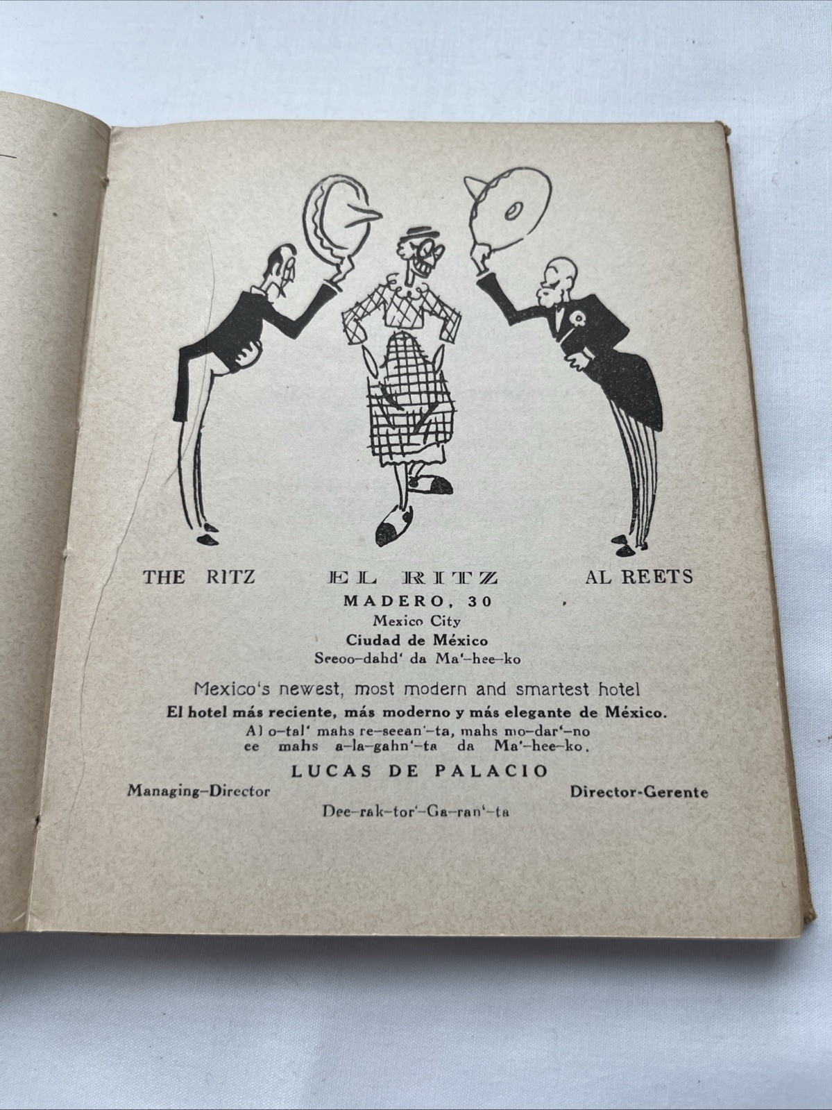 1935 Spanish For Your Mexican Visit Cloth Cover Book By Frances Toor 222 Pages