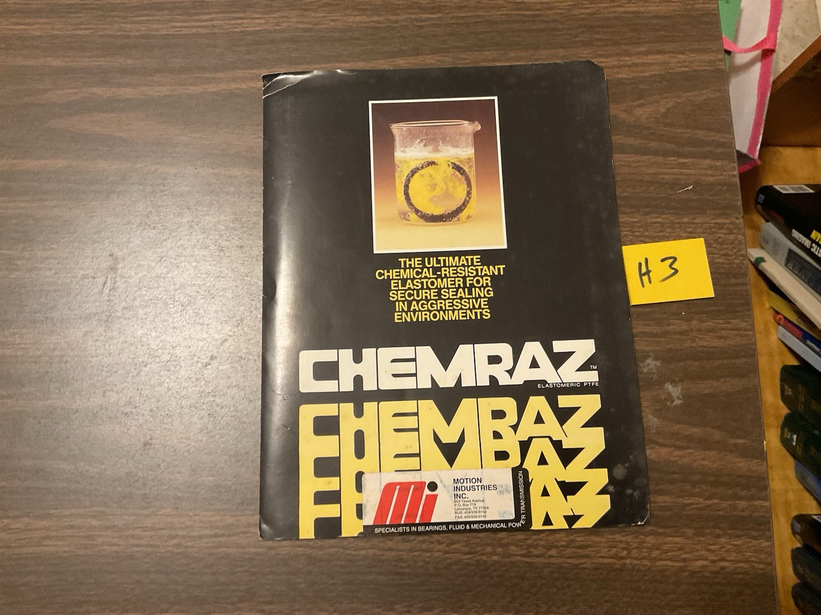 Chemraz Product Information Folder, Catalog, Brochure, Pamphlet, H3
