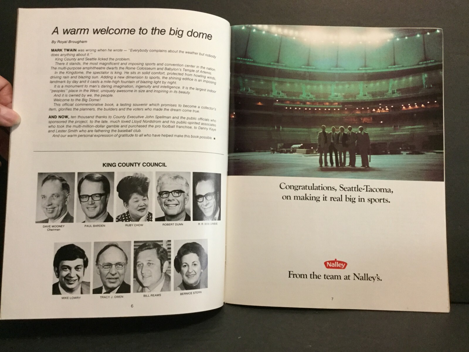 March 1976 The Kingdome Magazine Seattle Washington 88 Pages 8-1/4″x 11″ Sku874