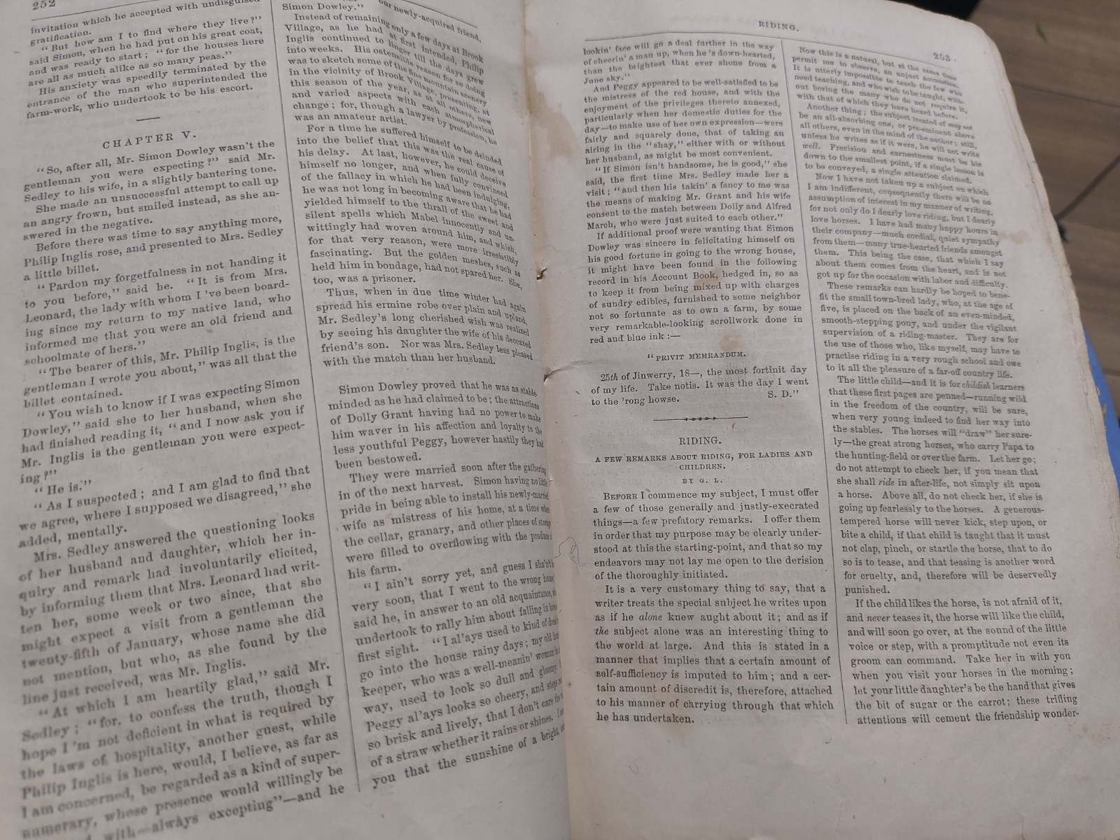 Godeys Lady Book 44 Pages 1 Page Tore Off 1862