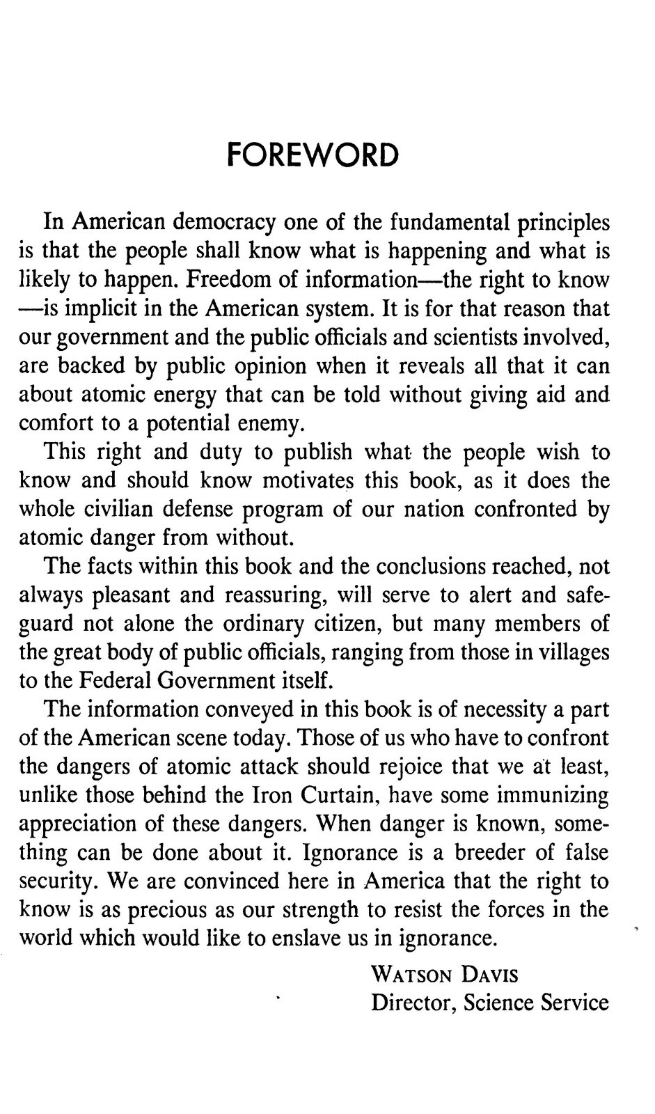 Atomic (Nuclear) bombing how to protect yourself “1950” 191 Pages