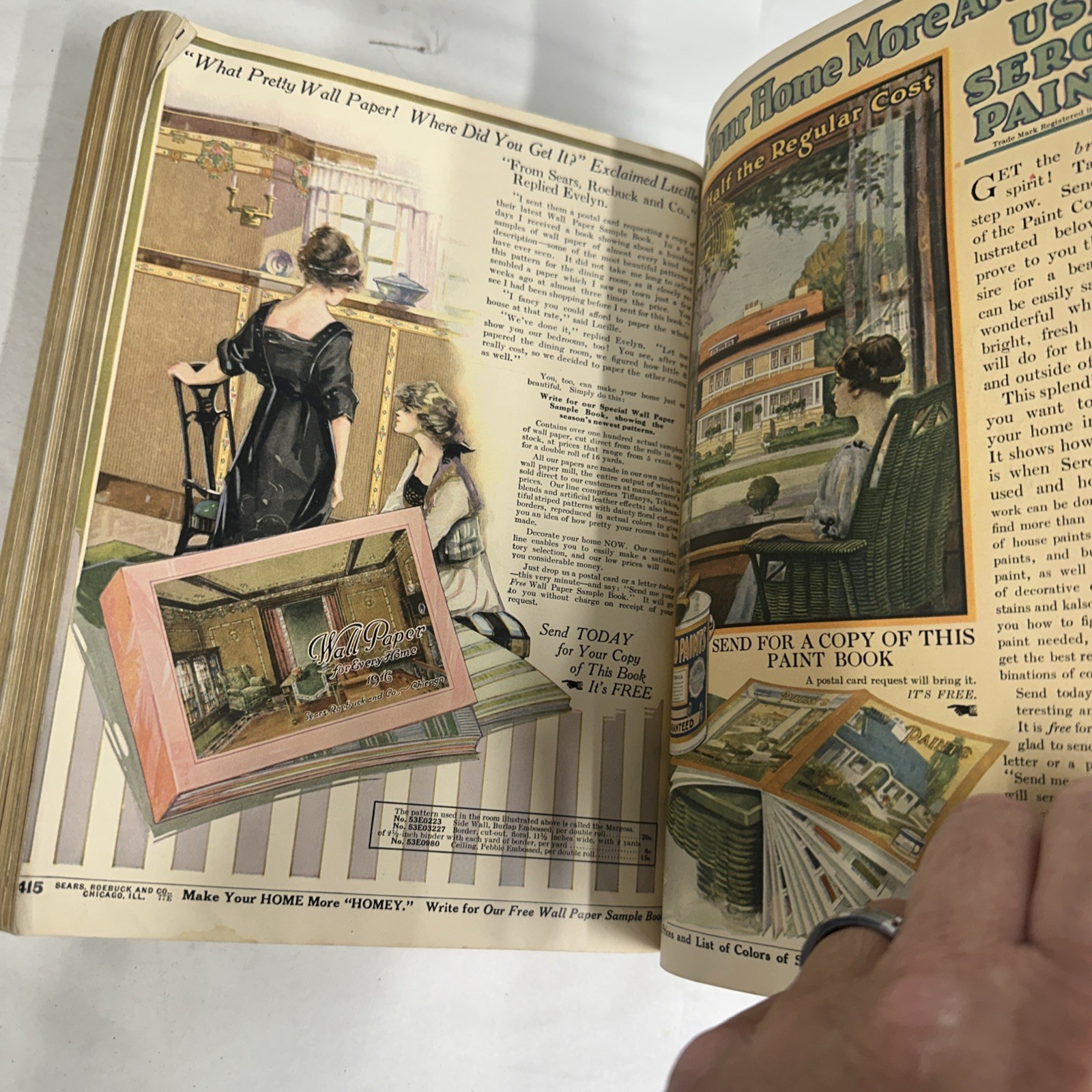 Sears Roebuck And Company Catalog #132 1916 Original Chicago