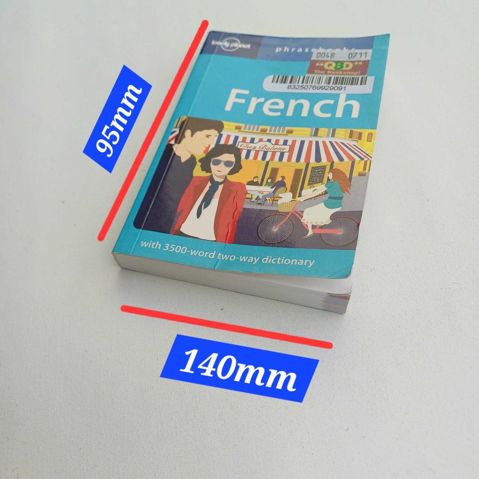 Lonely Planet French Phrasebook & Dictionary 4th Ed 2011 Palm Sized 140mm x 95mm