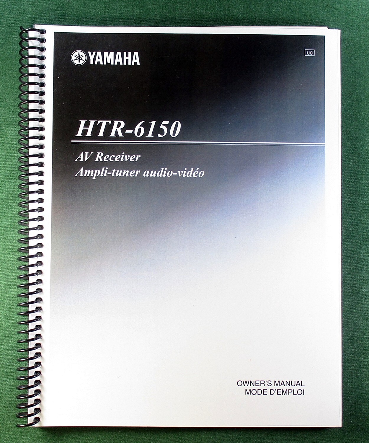 Yamaha HTR-6150 Instruction Manual: 105 Pages & Protective Covers!