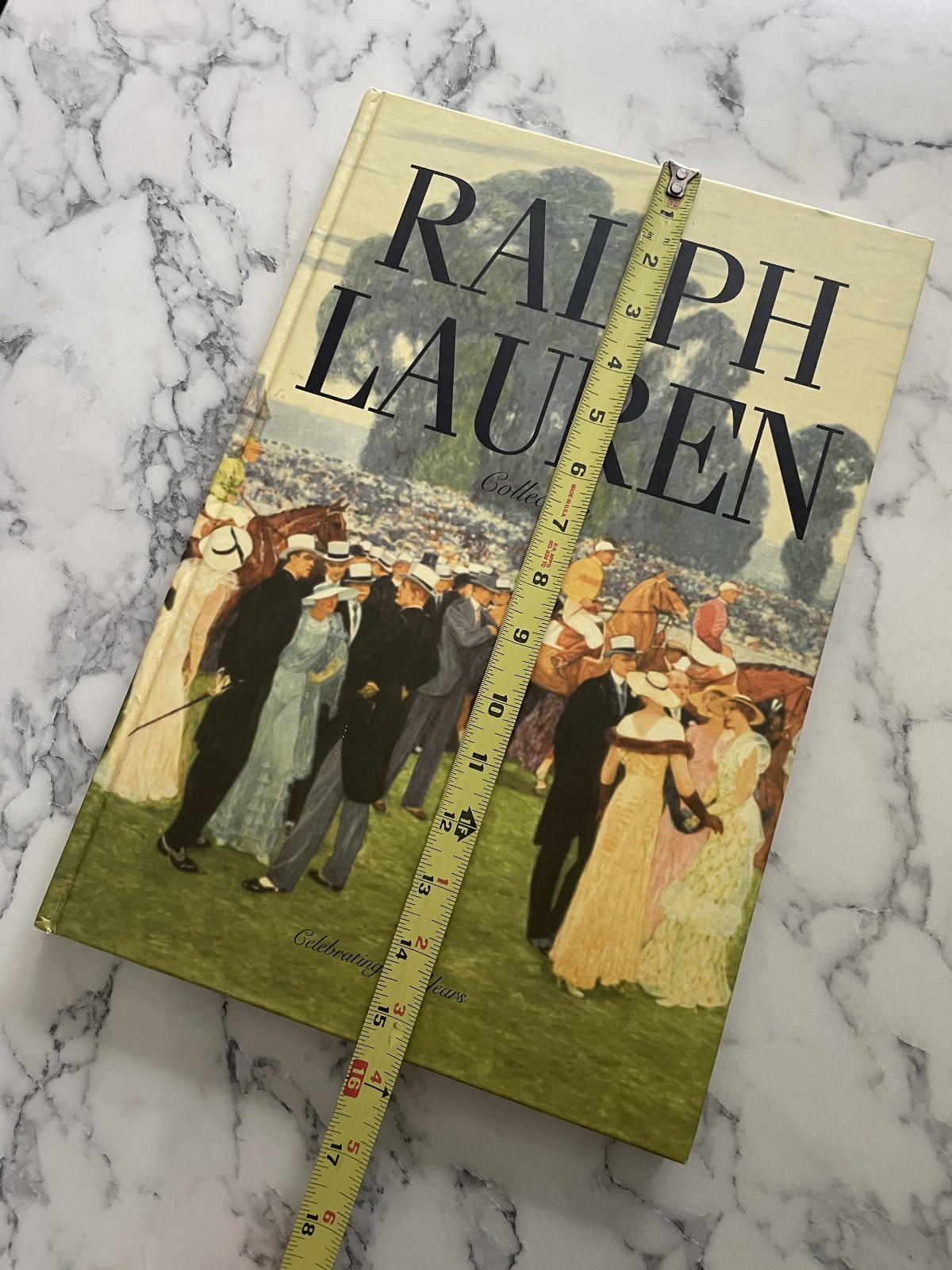 HUGE RARE 1st ED RALPH LAUREN 40TH ANNIV 88 PAGES FASHION DESIGN HARDCOVER BOOK