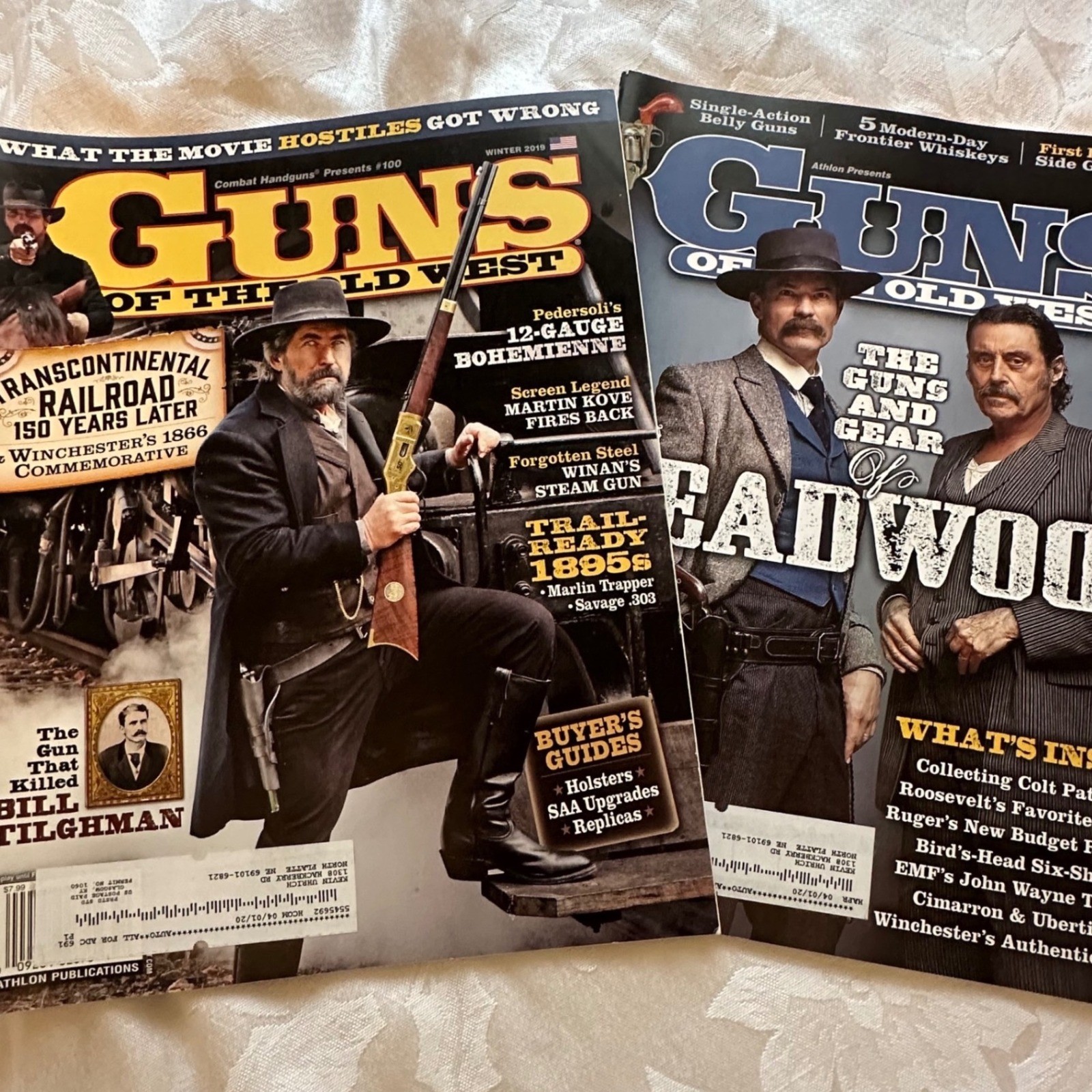 Guns of the Old West Magazine Lot Multi Excellent 2019 Deadwood Issues History