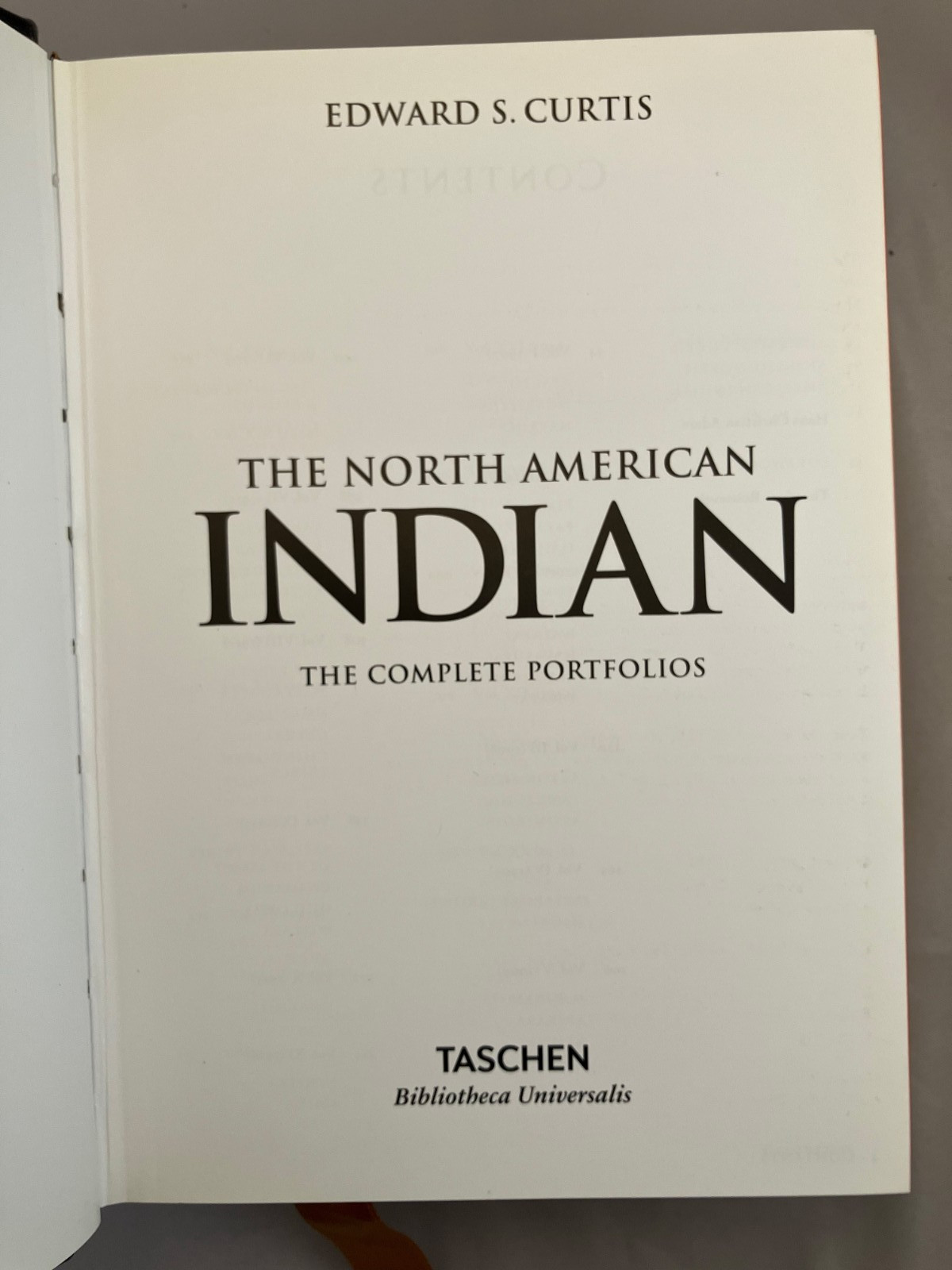 Taschen: Edward S.Curtis: The North American Indian, The Complete Portraits HC