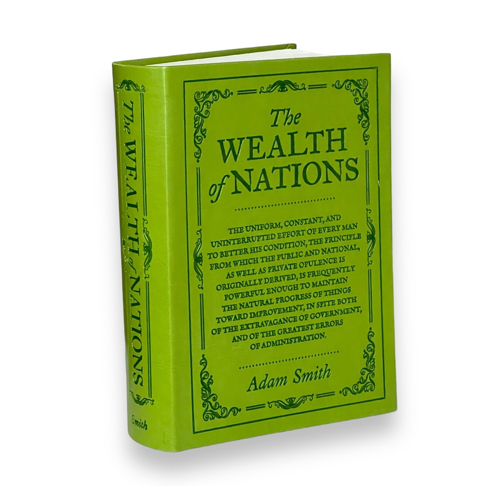 THE WEALTH OF NATIONS Adam Smith Book I to V Faux Leather Flexi Bound Book
