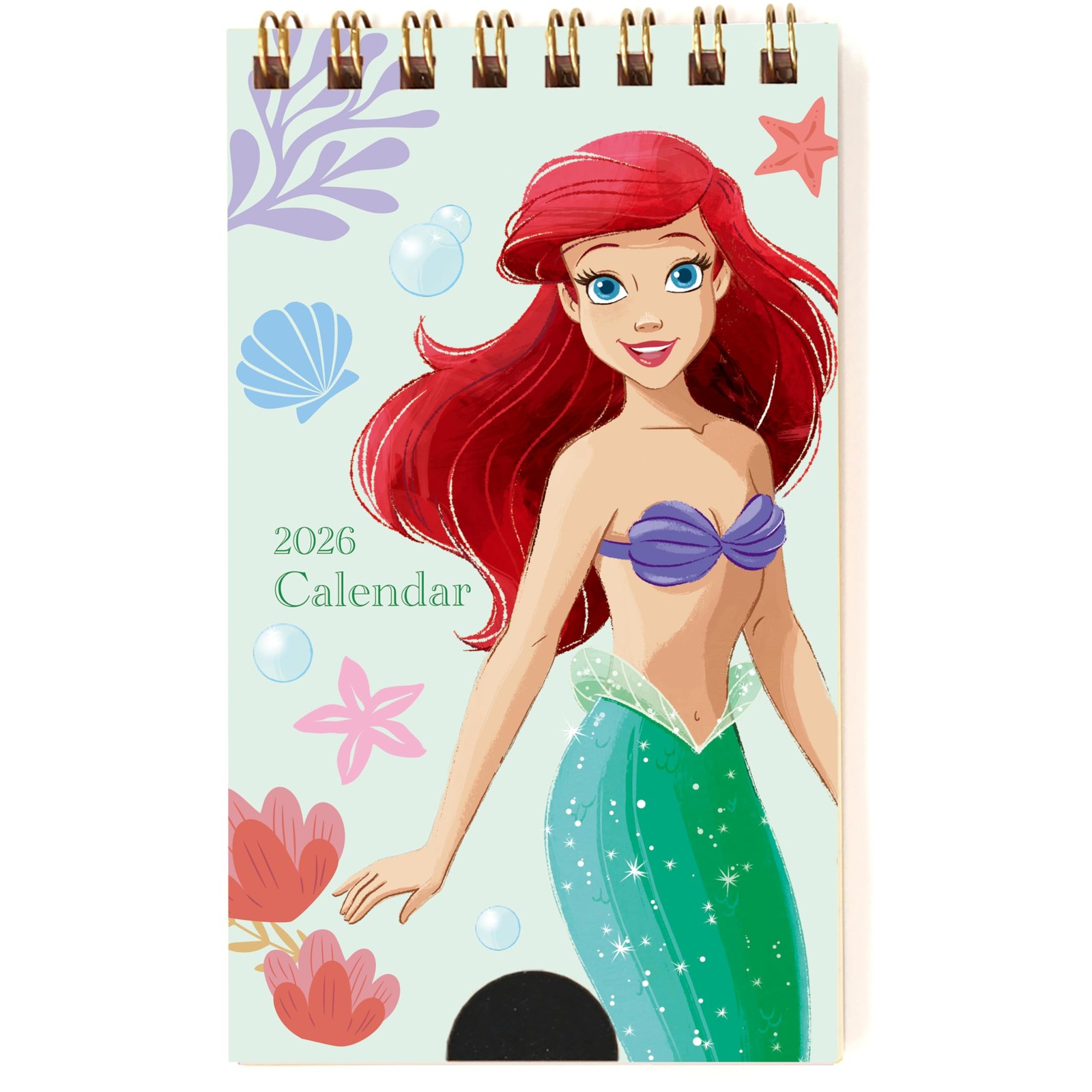 Todan 2026 Disney Princess Pocket Calendar (Ariel) 12.3 X 7Cm Td-30085-D_