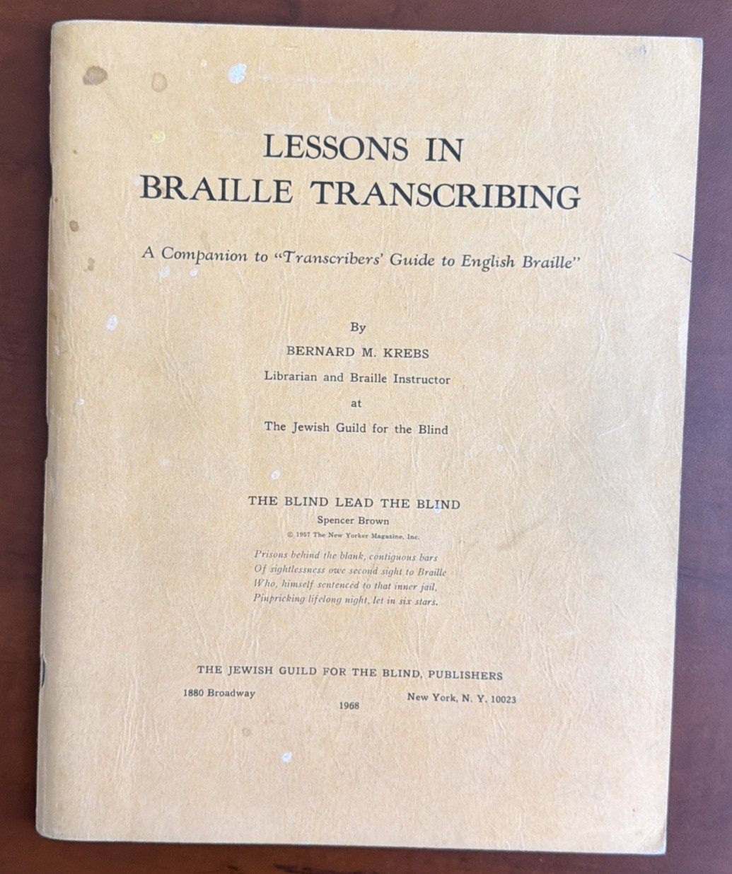 Vintage Braille Books Lot of 5 English Braille Transcribing Music Guides