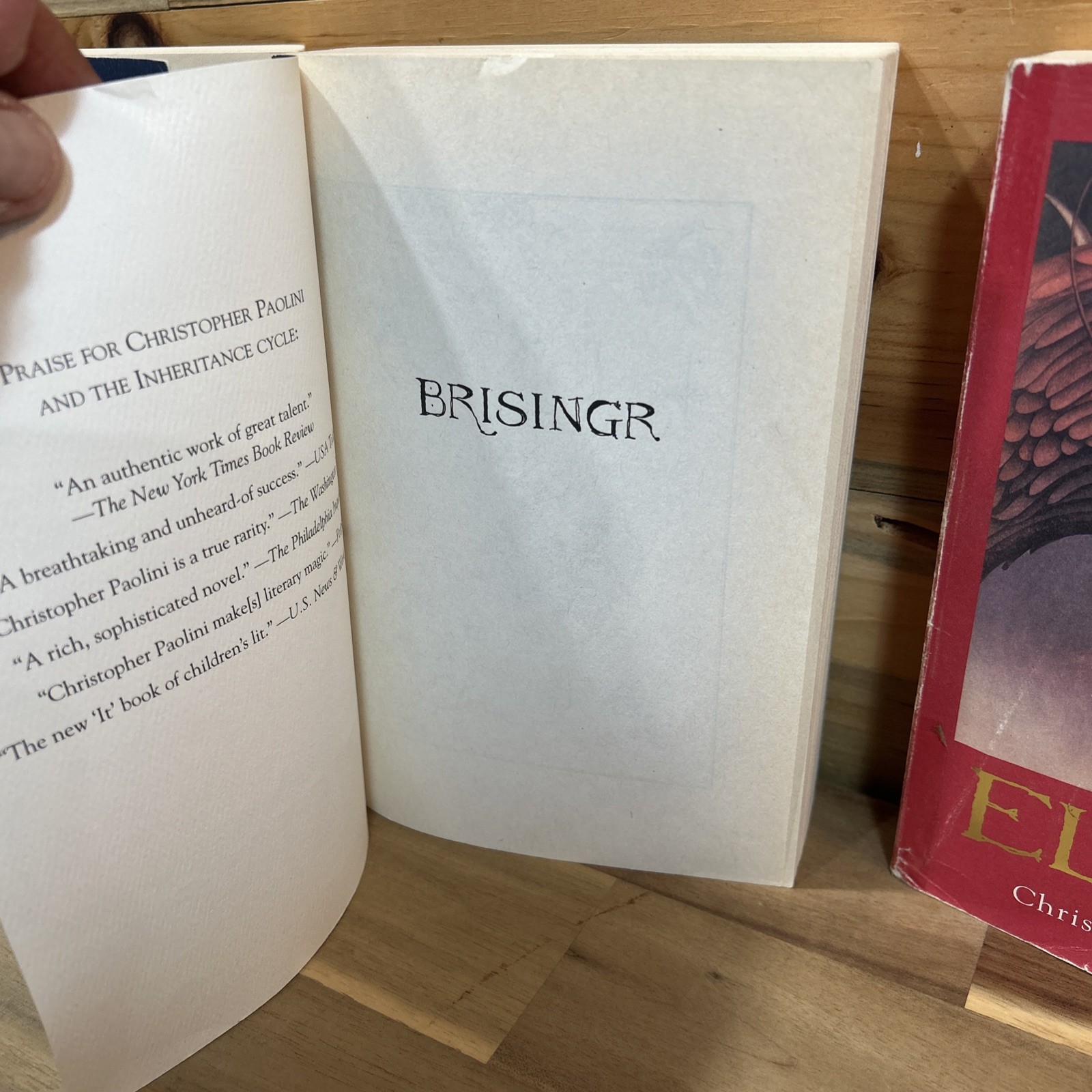 Inheritance Set : Eragon; Eldest; Brisingr by Christopher Paolini 2008 Complete!